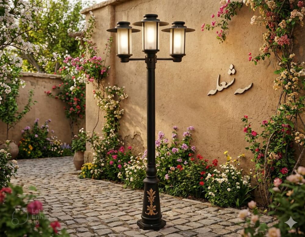 چراغ باغی فلزی مدل لاوین - Image 5