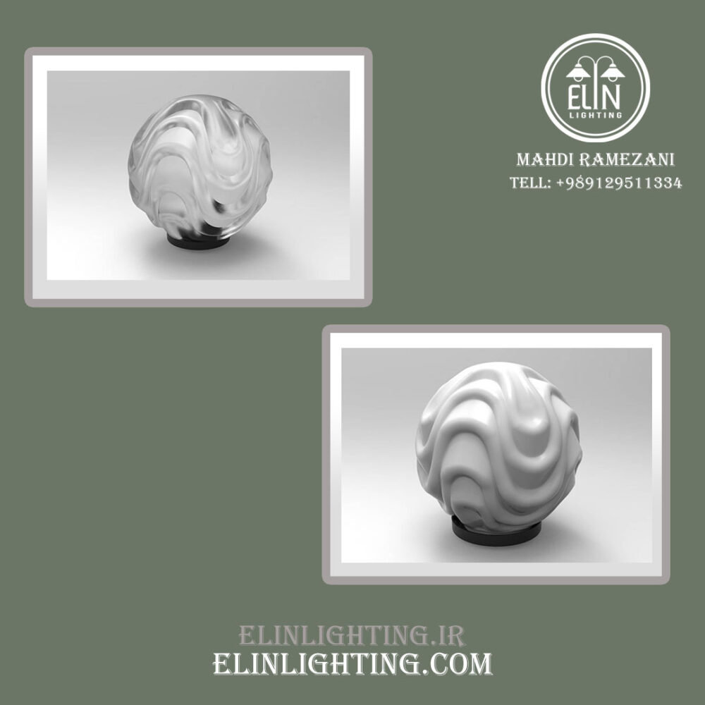 چراغ توپی یا حباب پلی کربنات مدل بالنی صنایع روشنایی و بازرگانی الین 09129511334
