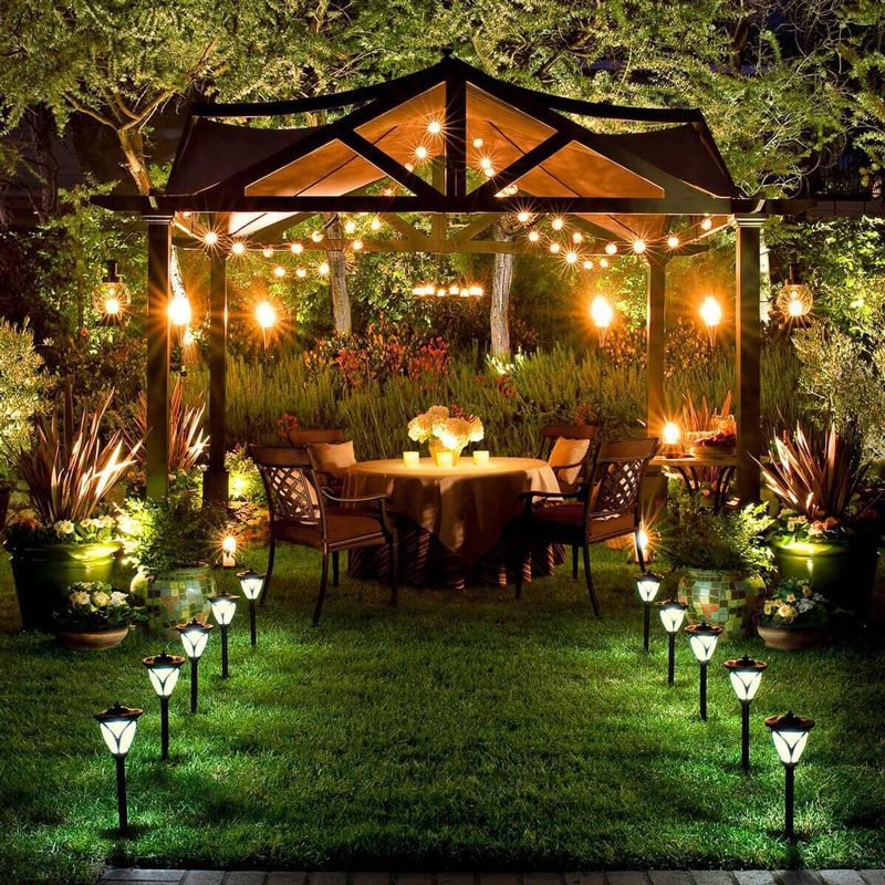 نورپردازی باغ و آلاچیق