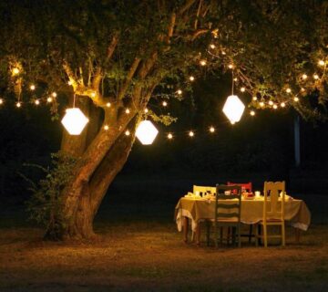 اصول نورپردازی باغ