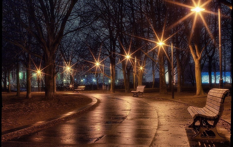 روشنایی چراغ پارکی در معابر عمومی