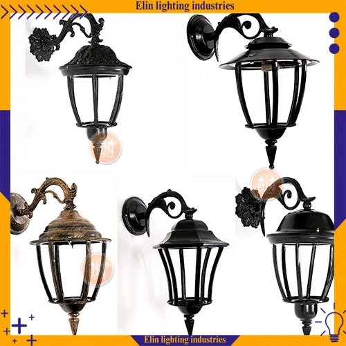 _چراغ-باغی-فلزی-رومی-خمره-ای-کمرباریک-روشنایی-الین