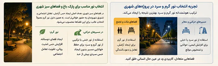 پروژه های نورپردازی شهری