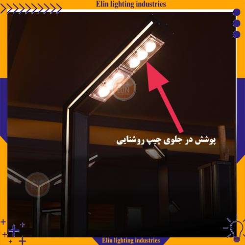 پوشش در جلوی چیپ روشنایی