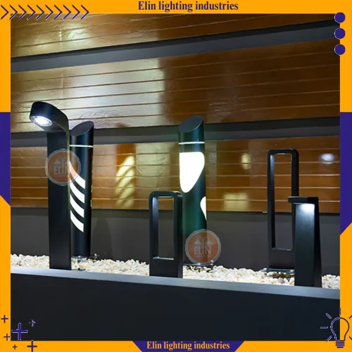 چراغ چمنی با نورپردازی غیرمستقیم 