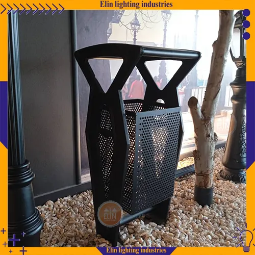 سطل زباله پارکی چدنی