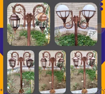 چراغ چمنی پلاستیکی