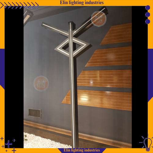 چراغ پارکی مدرن فولادی