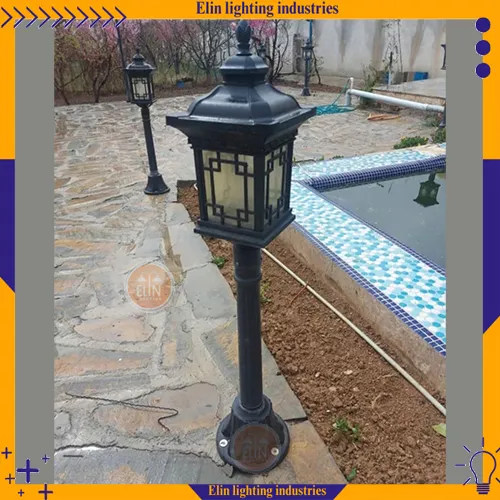چراغ حیاطی پایه کوتاه